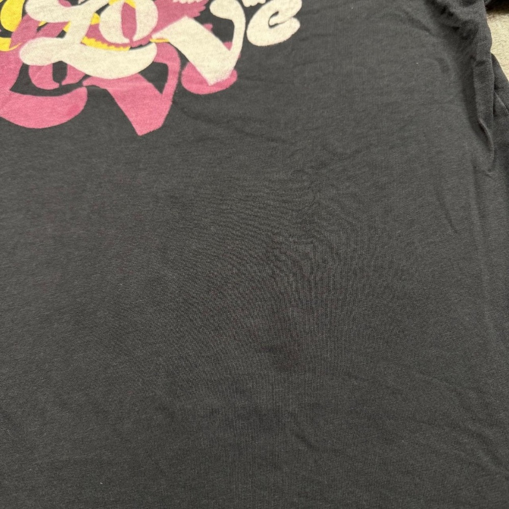 Vintage Lucky Brand T Shirt Women's Size XL Gray Short Sleeve Y2K Tight Fit - Picture 2 of 6
